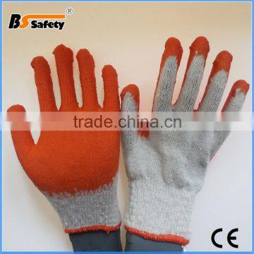 BSSAFETY white knitted safety equipment direct latex coating gloves