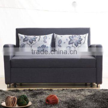 Two Seats Folding Sofa Bed With Strong Wood Frame