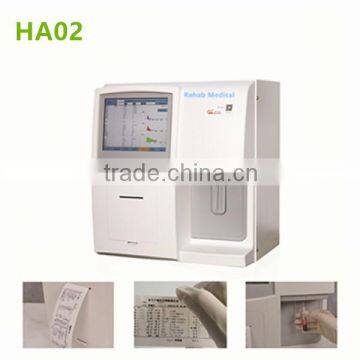 HA02 Stable Performance Touchscreen Fully Automatic Hematology Analyzer blood analyzer