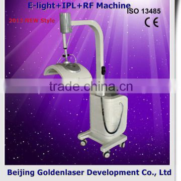 2013 New design E-light+IPL+RF machine tattooing Beauty machine ionic hair steamer