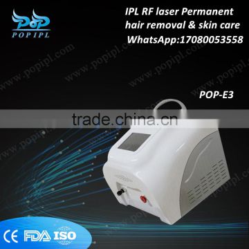 IPL RF laser Permanent OPT hair removal & skin care machine POP-E3 Beauty equipmentV CHINA POPIPL