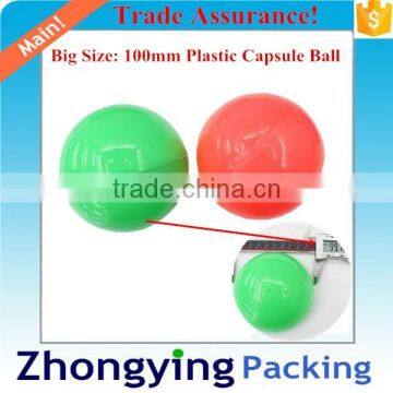 Big Size 4" inch Plastic Capsule Ball(PP,PS material)