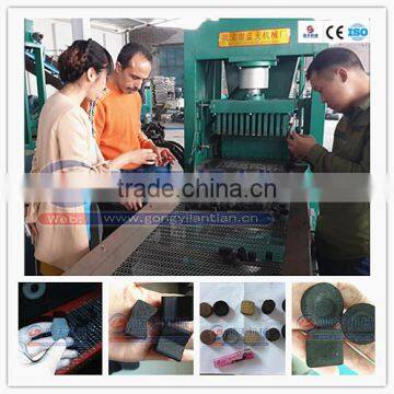 Shisha hookah charcoal briquette making machine