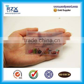 Cr80 Clear PVC Transparent Card photo-2