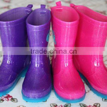 Cute Lightweight PVC Transparent Rain Boots For Kids photo-3