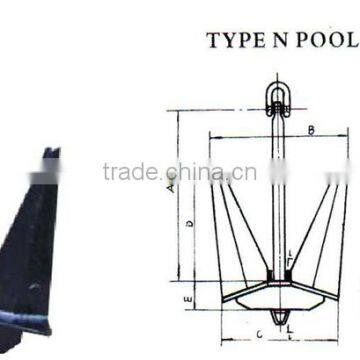 Yingjunda N Type Pool Anchor Ship Anchor Weight