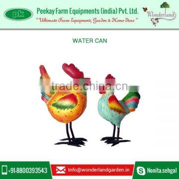 Small,Compact Rooster Garden Watering Can with Large Water Storing Capacity