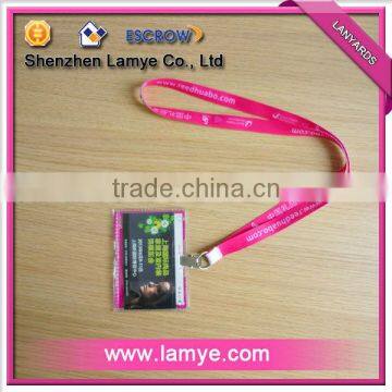 Cheap eco-friendly Azo free lanyard with card holder