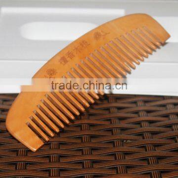 Wholesale Different Shape Of Natural Sandalwood Comb Popular Natural Health Care Comb Anti-static Peach Wood Hair Comb photo-1