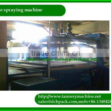 Pu leather spraying printing machine for tannery