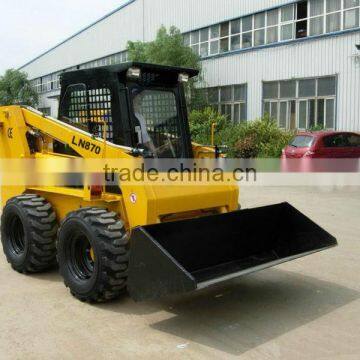 Skid Steer Loader(1000kg+80hp+0.5m3+Imported Hydraulic System+Closed Cabin)