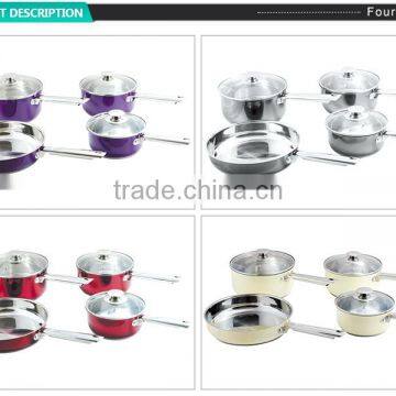 Wholesale Fry Pan Saucepan Saucepan Stainless Steel Kitchen Cookware With Clear Glass Lid photo-5