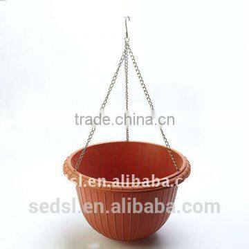 12" plastic hanging pot,plastic plant pots hanging,balcony plastic pots