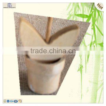 Mini House Home Decoration Pot Pine Wooden Flower Craft photo-5