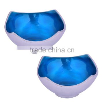 Enamel Metal Fruit Bowl | Decorative Aluminum Deep Bowl