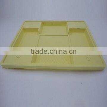 PS colorful custom plastic storage tray with dividers