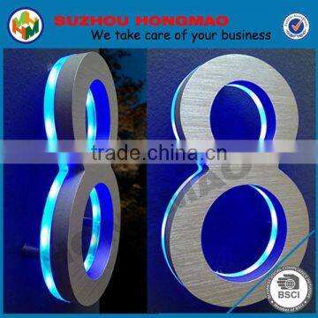 Morden Design Stainless Steel 3D Numbers for House Door in Front Arial and Size 180mm photo-2