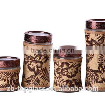 new style glass jar with lid