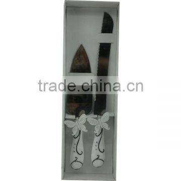 White Butterfly Wedding Cake Knife photo-2