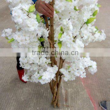 White Wedding Ornament Fake Blossom Tree With Silk Flower Decoration photo-4
