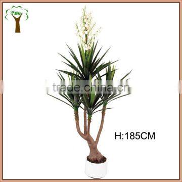 artificial flowering yucca tree for indoor decoration