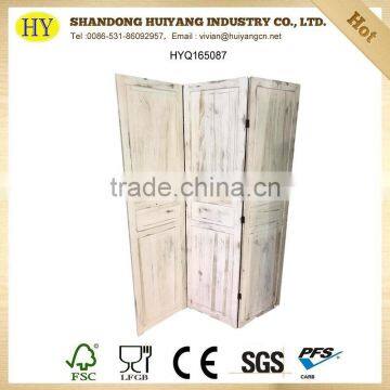 shabby chic wooden screen room divider