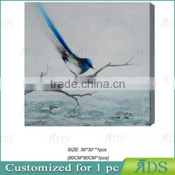 Abstract Birds Oil Painting On Canvas photo-3