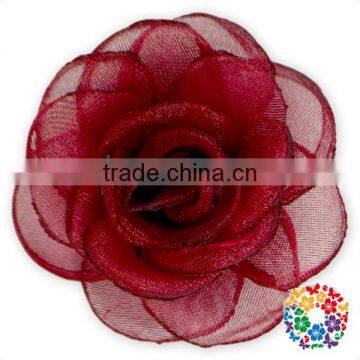 Wholesale Cheap Decoration Flower Black Rose Flower Chiffon Rose Flower photo-5