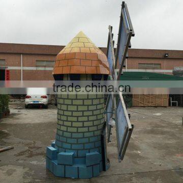Outdoor Fiberglass Big Pinwheel Sculpture photo-4