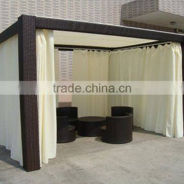 High Quality Waterproof Outdoor Garden Rattan Pavilion Gazebo photo-4