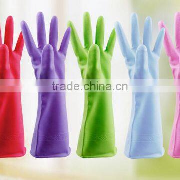 household kitchen cleaning gloves/PVC gloves M/L size for washing the dishes and clothes