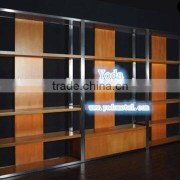 Wood Wall Display Stand for Bag Store
