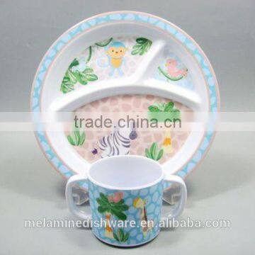 100% melamine safety kid children dinnerware