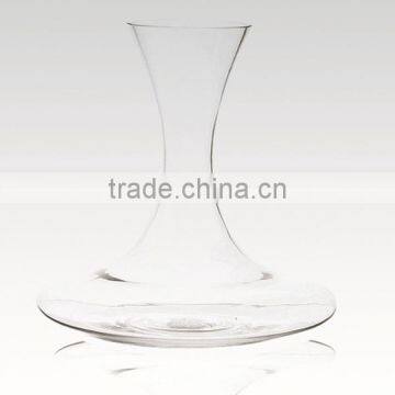 Transparent highly popular shaped glass wine decanter wine aerator decanter