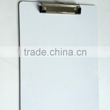 MDF white office and school clip board,paper clipboard