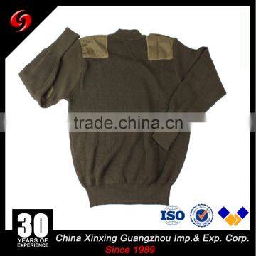 Mens army pullover military sweater with Round neck