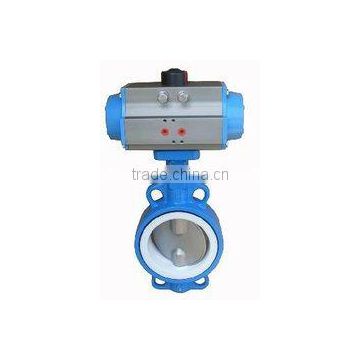 Wafer Type Pneumatic Metal Seat Butterfly Valve