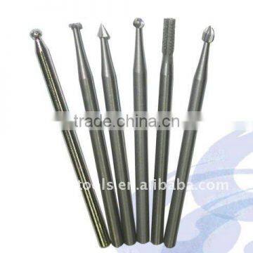 6pcs Mini Diamond Burr Tip Set Rotary Drill Bit Tool Set 2.35mm for Power Tools