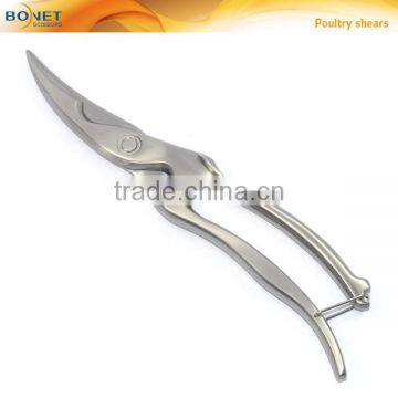 SPO0007 LFGB Certificated 10" Kitchen Shears 3cr15 Heavy Poultry All Steel With Spring and Lock photo-2