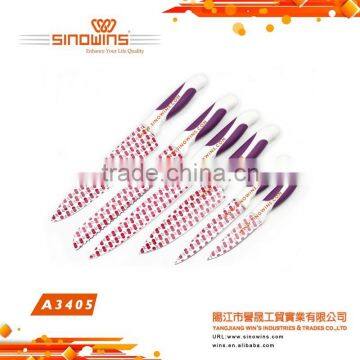 A3410 New Design 5pcs Non-stick Coating Stainless Steel Kitchen Knife Set photo-3