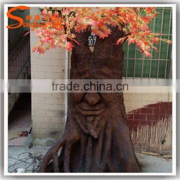 Fiber Glass Decorative Tree Faces Made of Decorative Tree Stump Artificial Tree Without Leaves photo-2