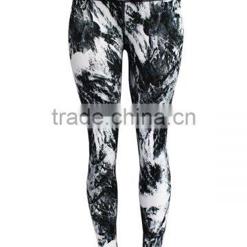 Sexy highwaist lady's fitness printed yoga legging pants, yoga wear