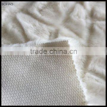 High Quality Artificial Rabbit Fur Pattern White Soft Fake Fur