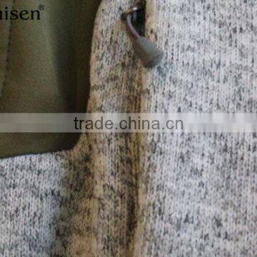 Wholesale Polyester Pongee Panel Sweater Fleece Men Vest photo-2