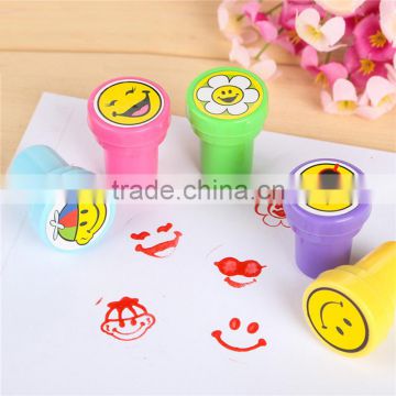 60pcs Cute Stamp Cartoon Smile Face Rubber Stamps Set Plastic Rubber Self Inking Stampers Scrapbooking Toys Gifts for kids