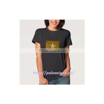 Ladies Top Silk Sreen Garment Fashion T-shirt photo-3