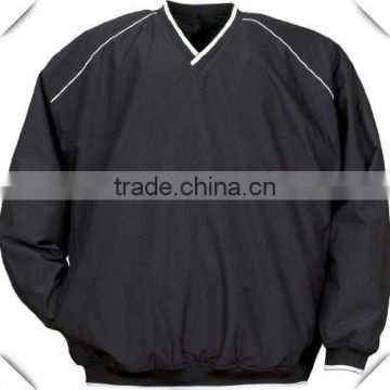 100% microfiber polyester Athletic performance Water and wind resistant golf pullover Windshirt wholesale