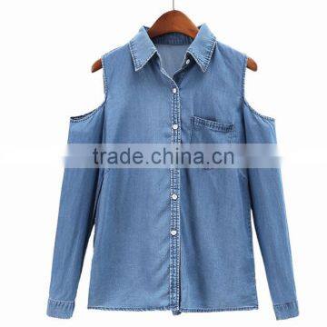 Zm34752a New Fashion Lady Plus Size off Shoulder Blouse photo-3