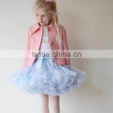 S32452W 2017 New Baby Girl Tutu Skirt Chiffon Lace Princess Dance Party Pettiskirt Kids Rainbow Skirt