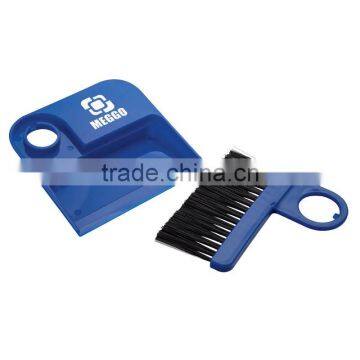 Desk Cleaning Brush & Dust Pan - Desk Cleaning Brush, 4 3/4" Dust Pan and a Hole for Hanging it All up and Comes With Your Logo photo-3